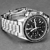 Thumbnail for Revue Thommen Aviator Men's 42mm Black Stainless Steel Chronograph Automatic Watch 17000.6137