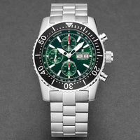 Thumbnail for Revue Thommen Diver Men's 45mm Green Stainless Steel Automatic Chronograph Watch 17030.6122