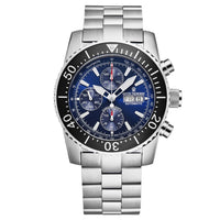 Thumbnail for Revue Thommen Diver Men's 45mm Blue Stainless Steel Automatic Chronograph Watch 17030.6123
