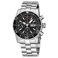 Thumbnail for Revue Thommen Diver Men's 45mm Black Stainless Steel Automatic Chronograph Watch 17030.6134