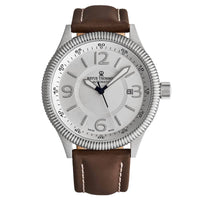 Thumbnail for Revue Thommen Pilot Men's 44mm Stainless Steel Brown Automatic Watch 17060.2528