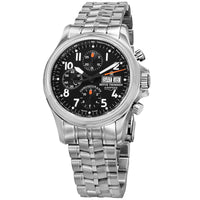 Thumbnail for Revue Thommen Pilot Men's 42mm Black Automatic Chronograph Watch 17081.6137