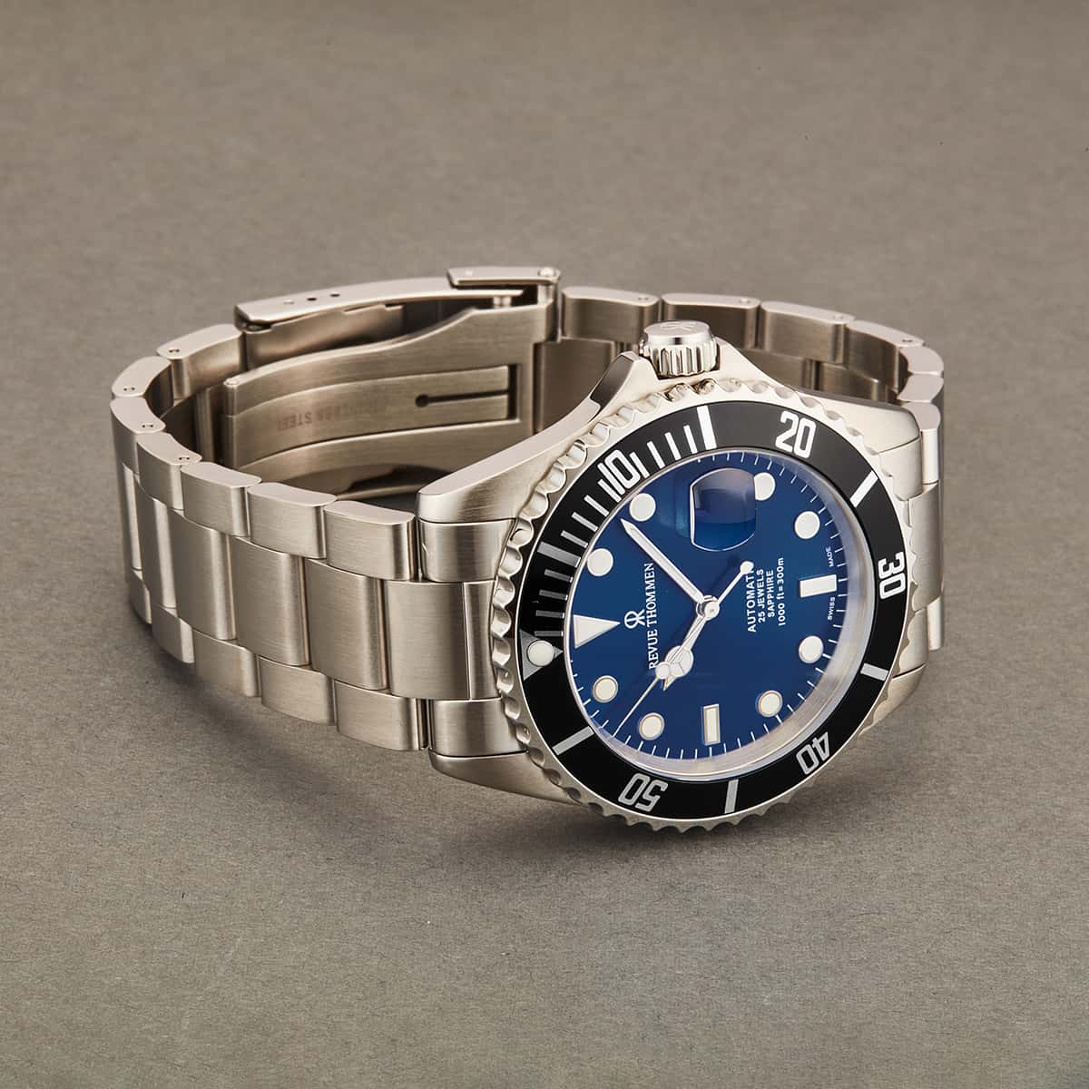 Revue Thommen Diver Men's 42mm Blue Automatic Watch 17571.2123