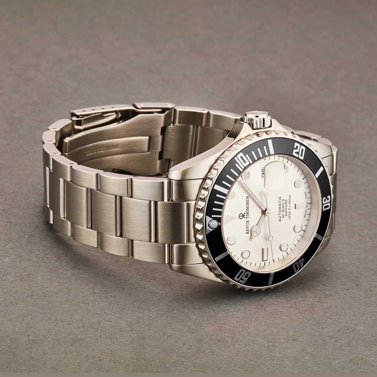 Revue Thommen Diver Men's 42mm Stainless Steel Silver Dial Automatic Watch 17571.2127