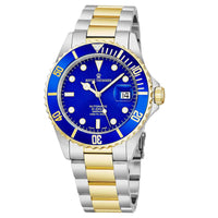 Thumbnail for Revue Thommen Diver Men's 42mm Blue Dial Two-Tone Stainless Steel Automatic Watch 17571.2145