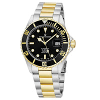 Thumbnail for Revue Thommen Diver Men's 42mm Black Dial Two-Tone Stainless Steel Automatic Watch 17571.2147