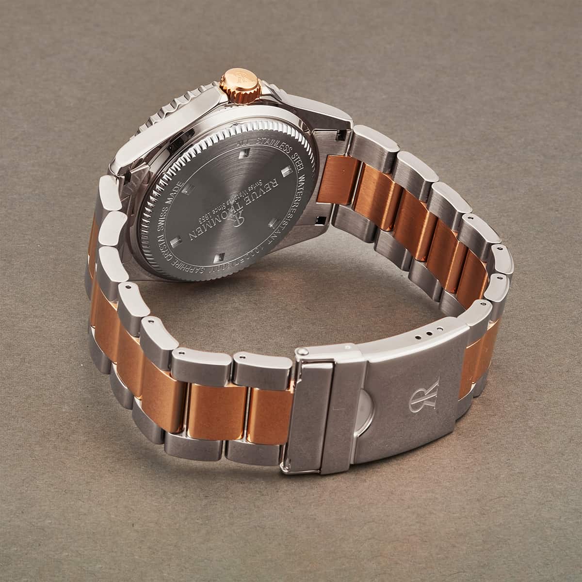 Revue Thommen Diver Men's 42mm Black Two-Tone Automatic Watch 17571.2157