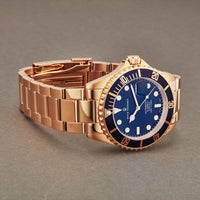 Thumbnail for Revue Thommen Diver Men's 42mm Blue Dial Rose Gold Stainless Steel Automatic Watch 17571.2165