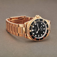 Thumbnail for Revue Thommen Diver Men's 42mm Black Rose Gold Stainless Steel Automatic Watch 17571.2167