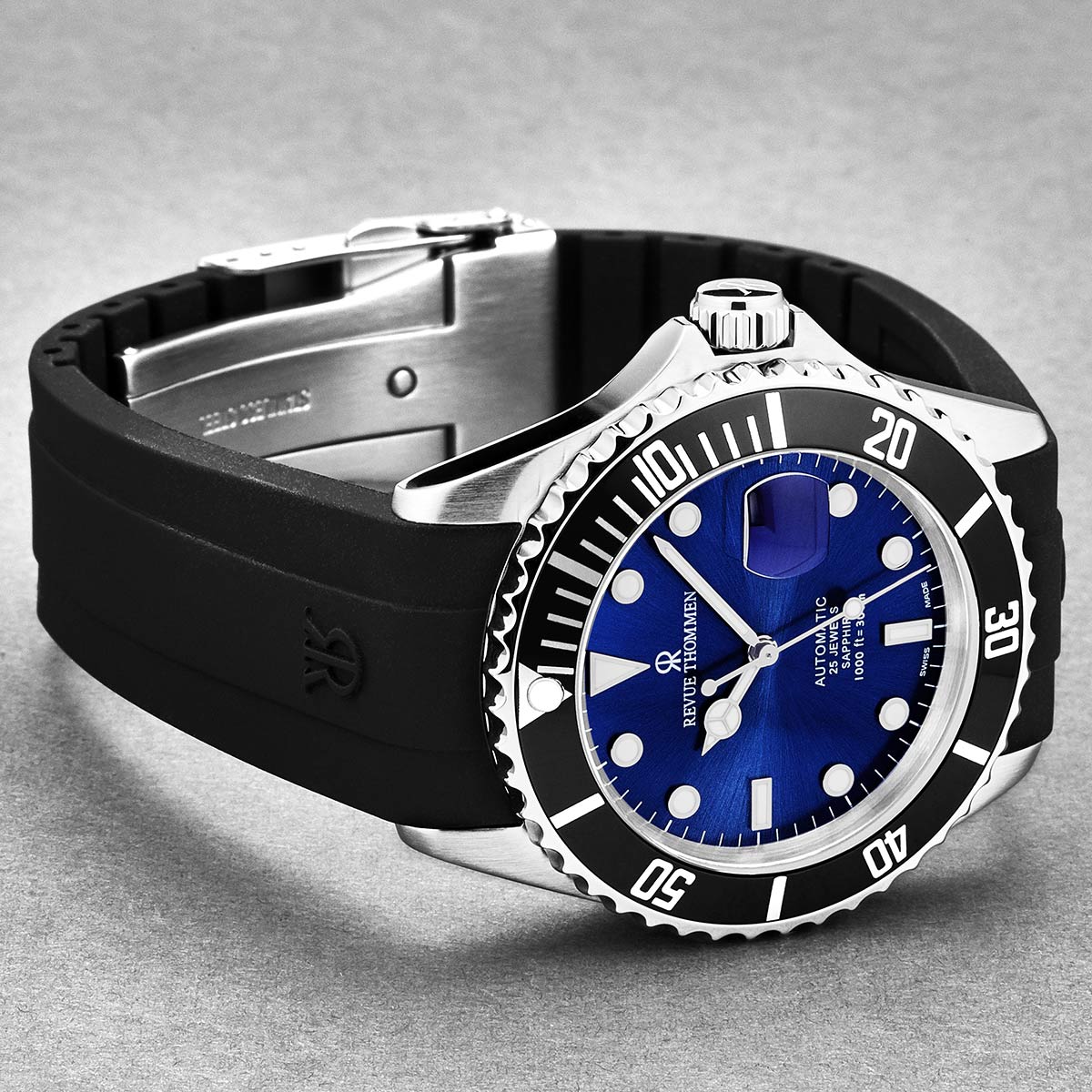 Revue Thommen Diver Men's 42mm Blue Dial Swiss Automatic Watch 17571.2823