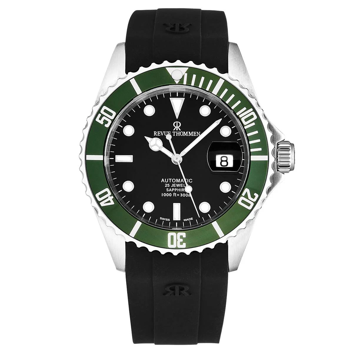 Revue Thommen Diver Men's 42mm Black Automatic Watch 17571.2834