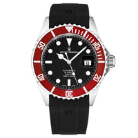 Thumbnail for Revue Thommen Diver Men's 42mm Black Red Automatic Watch 17571.2836
