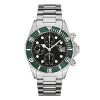 Thumbnail for Revue Thommen Diver Men's 42mm Stainless Steel Green Automatic Chronograph Watch 17571.6134