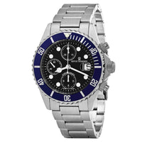 Thumbnail for Revue Thommen Diver 42mm Men's Stainless Steel Automatic Chronograph Black Watch 17571.6135