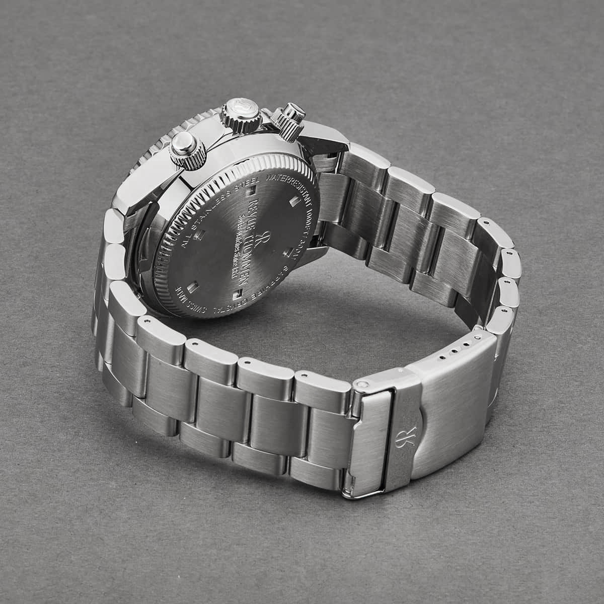 Revue Thommen Diver 42mm Men's Stainless Steel Automatic Chronograph Black Watch 17571.6135