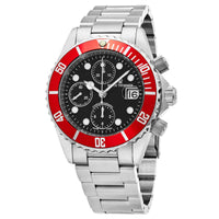 Thumbnail for Revue Thommen Diver Men's 42mm Black Red Chronograph Automatic Watch 17571.6136