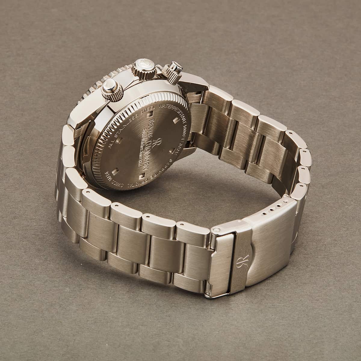 Revue Thommen Diver Men's 42mm Black Red Chronograph Automatic Watch 17571.6136