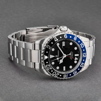 Thumbnail for Revue Thommen Diver Men's 42mm Black Dial Black and Blue Bezel GMT Automatic Watch 17572.2133