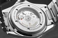 Thumbnail for Revue Thommen Diver Men's 42mm Black Dial Black and Blue Bezel GMT Automatic Watch 17572.2133