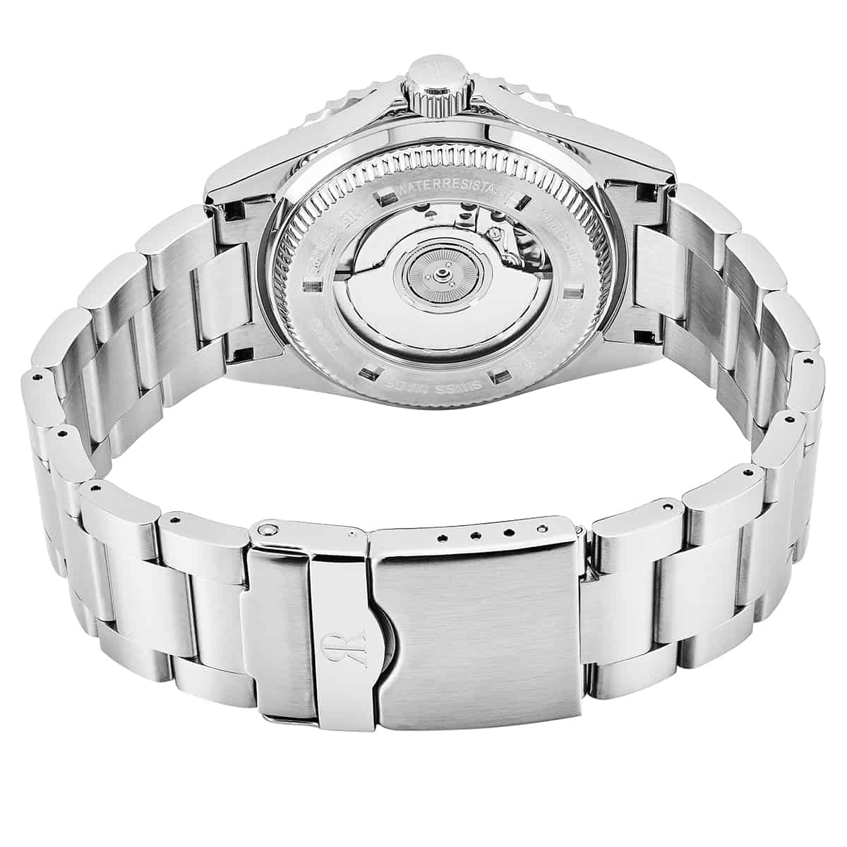 Revue Thommen Diver Men's 42mm Stainless Steel Black Automatic GMT Watch 17572.2135