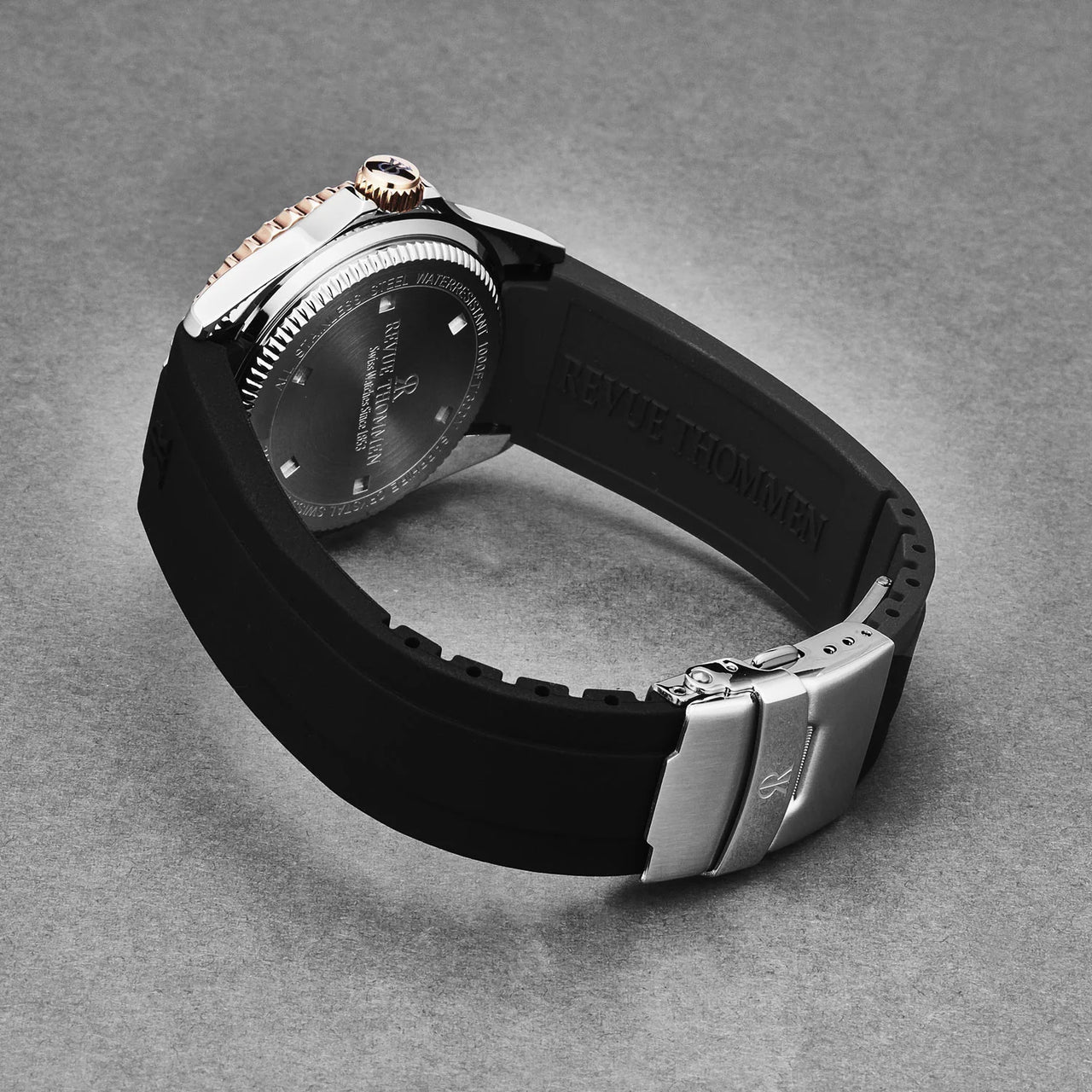 Revue Thommen Diver Men's 42mm Black Automatic Watch 17571.2857