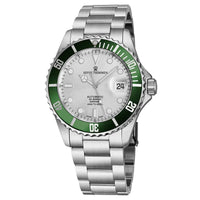 Thumbnail for Revue Thommen Diver Men's 42mm Stainless Steel Silver Green Automatic Watch 17571.2124