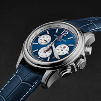 Thumbnail for Revue Thommen Men's Airspeed XL 44mm Chronograph Blue Automatic Watch 16041.6335