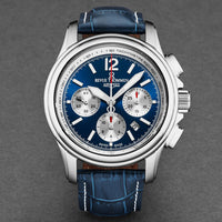 Thumbnail for Revue Thommen Men's Airspeed XL 44mm Chronograph Blue Automatic Watch 16041.6335
