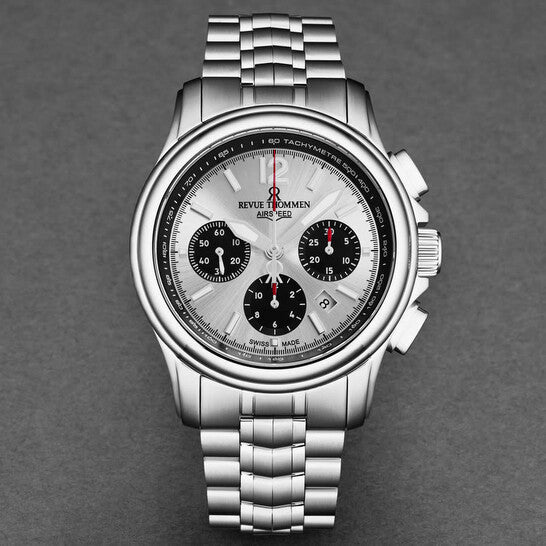 Revue Thommen Air Speed Chrono Silver Automatic Men's Watch 16041.6432