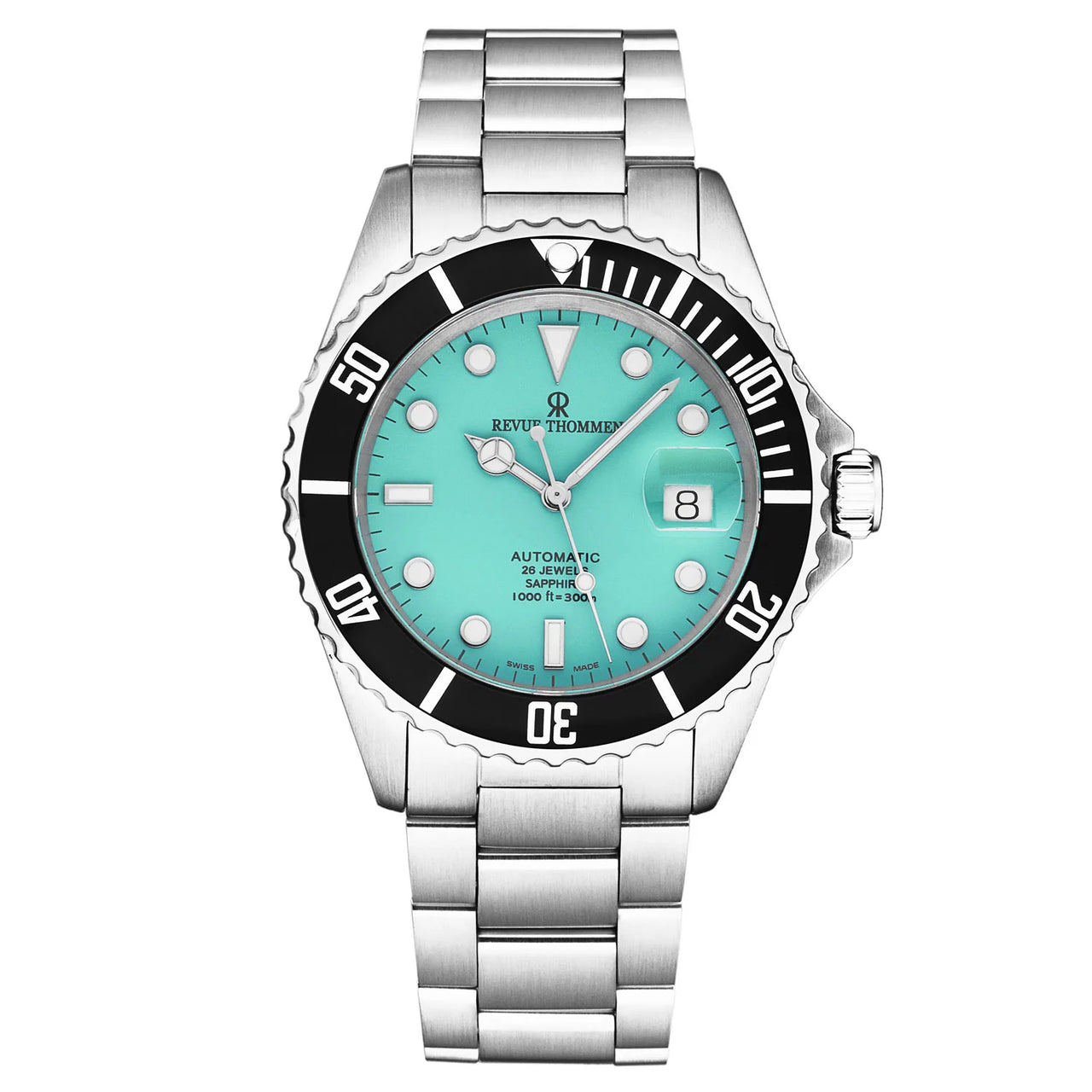 Revue Thommen Diver Men's 42mm Green Automatic Watch 17571.2131