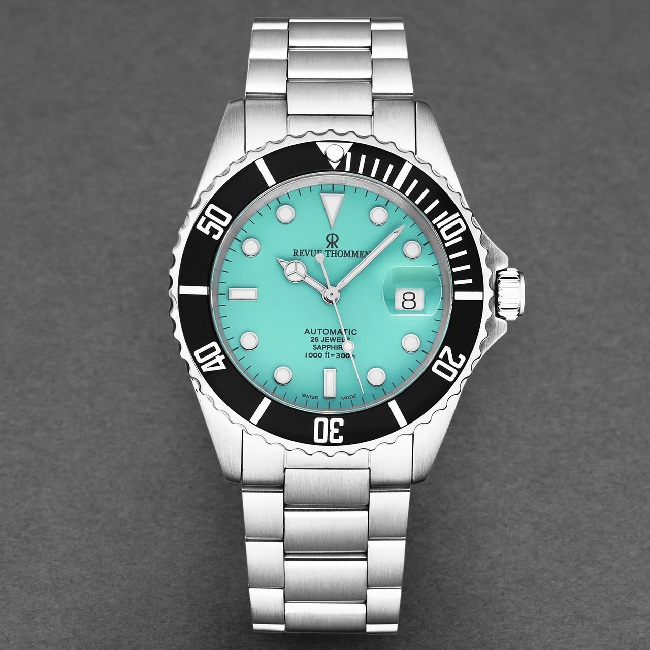 Revue Thommen Diver Men's 42mm Green Automatic Watch 17571.2131