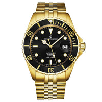 Thumbnail for Revue Thommen Diver Men's 42mm Black Gold Automatic Watch 17571.2217