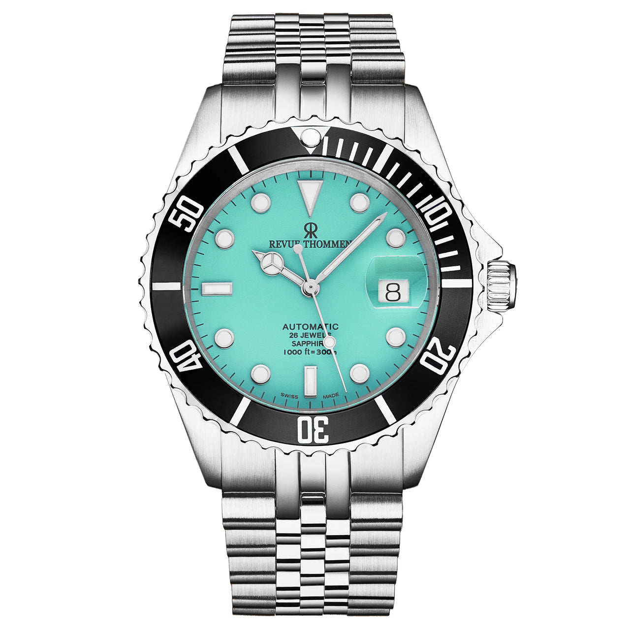 Revue Thommen Diver Men's 42mm Green Automatic Watch 17571.2231
