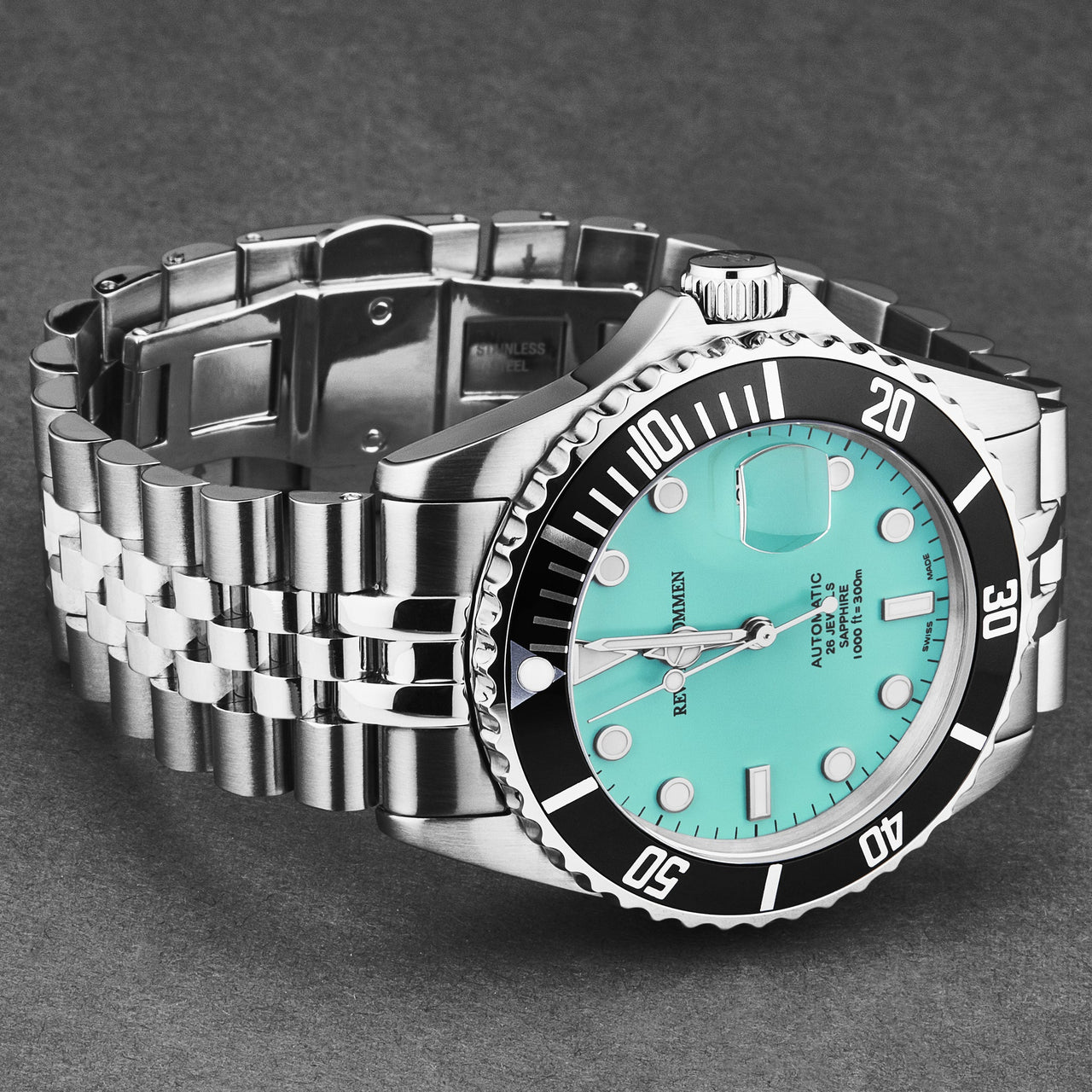 Revue Thommen Diver Men's 42mm Green Automatic Watch 17571.2231