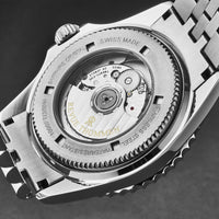 Thumbnail for Revue Thommen Diver Black Dial Steel GMT Automatic Men's Watch 17572.2233