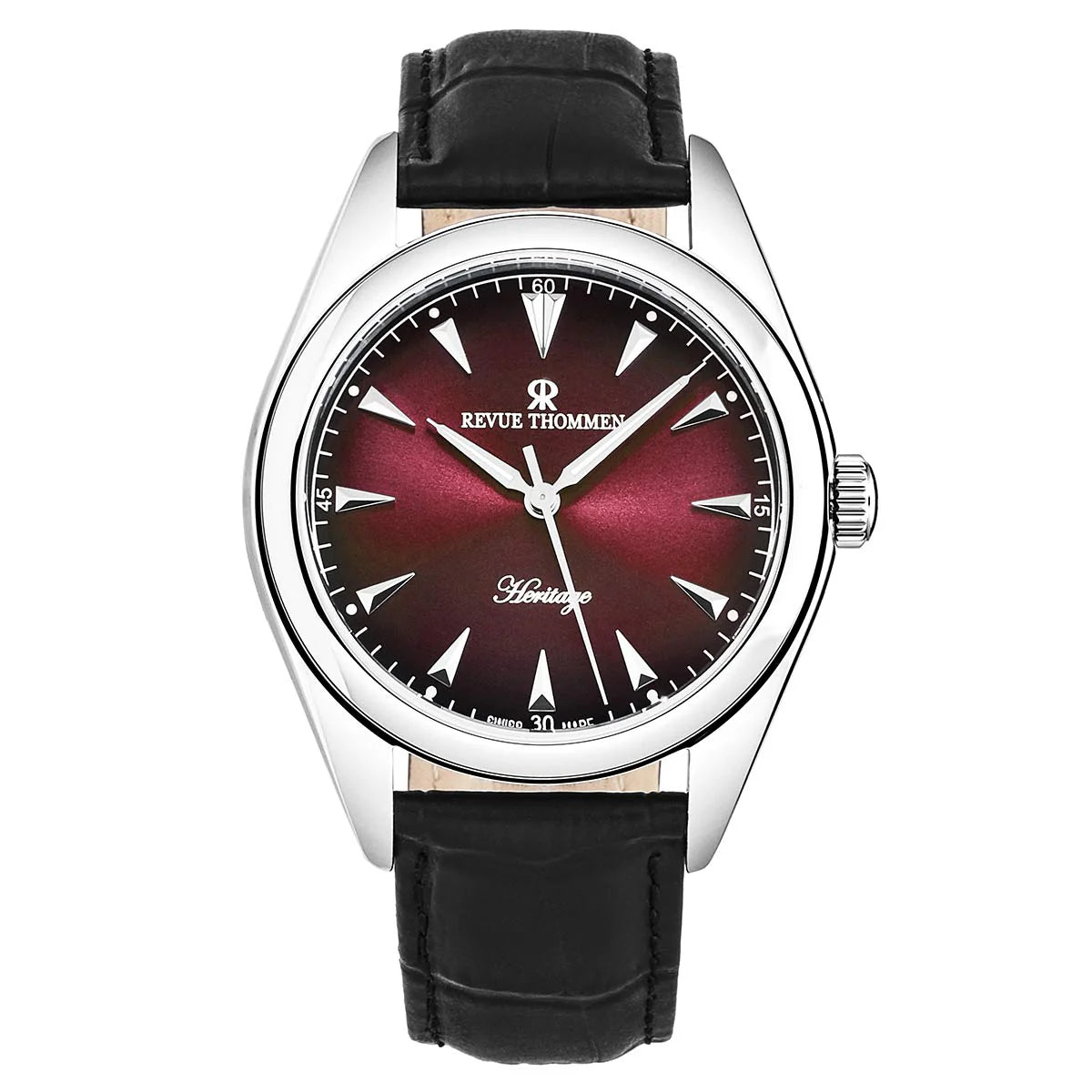Revue Thommen Heritage Men's 35mm Red Automatic Watch 21010.2536