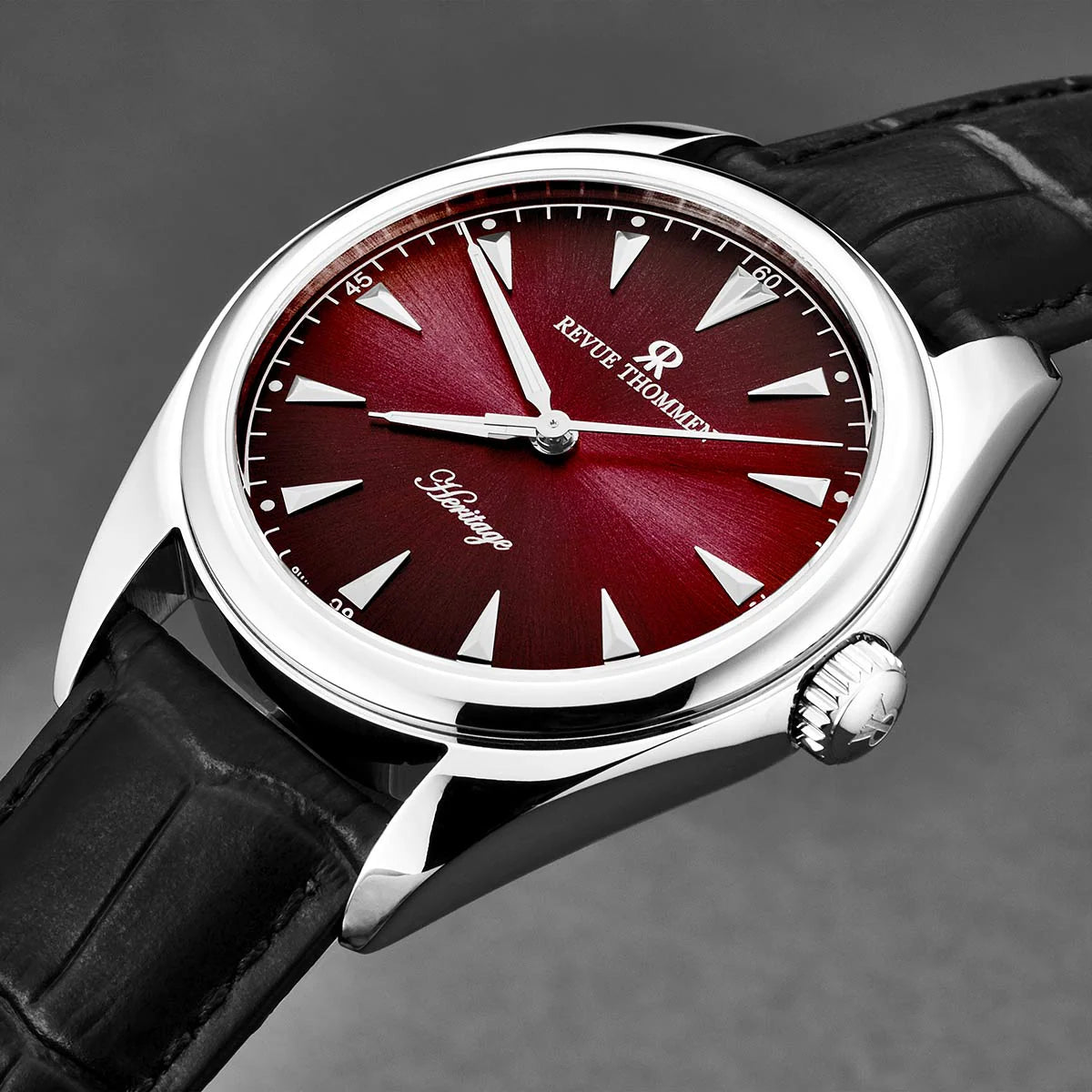 Revue Thommen Heritage Men's 35mm Red Automatic Watch 21010.2536