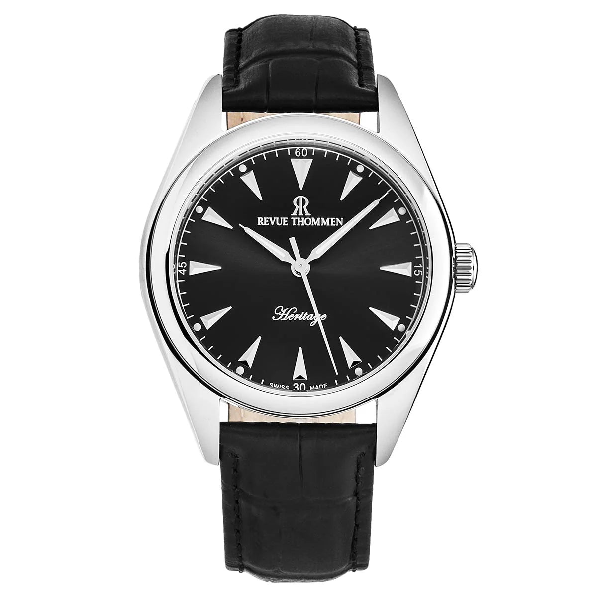 Revue Thommen Black Dial 42mm Automatic Men's Watch 21010.2538