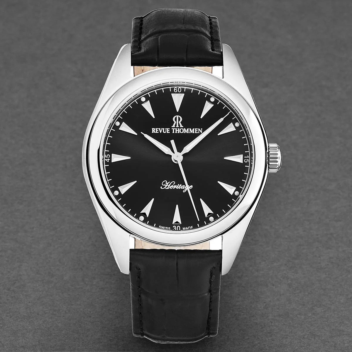 Revue Thommen Black Dial 42mm Automatic Men's Watch 21010.2538