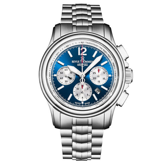 Revue Thommen Air Speed Chrono Blue Automatic Men's Watch 16041.6435