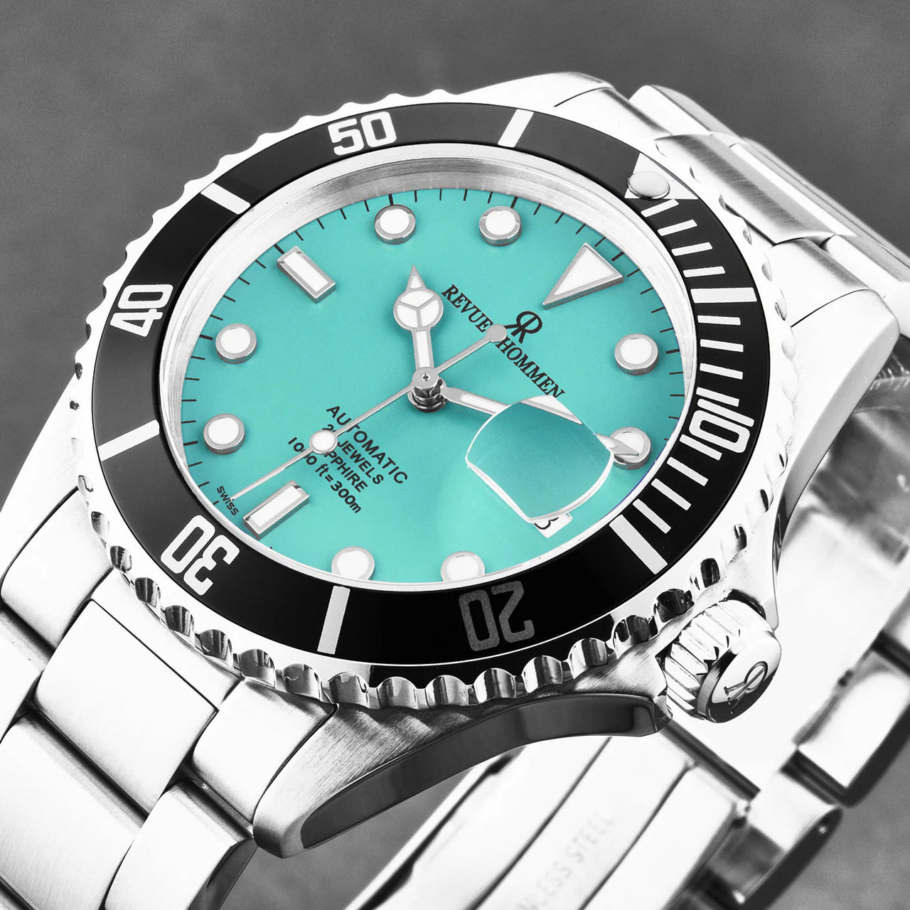 Revue Thommen Diver Men's 42mm Green Automatic Watch 17571.2131