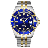 Thumbnail for Revue Thommen Men's Diver 42mm Blue Two-Tone Gold Automatic Watch 17571.2245