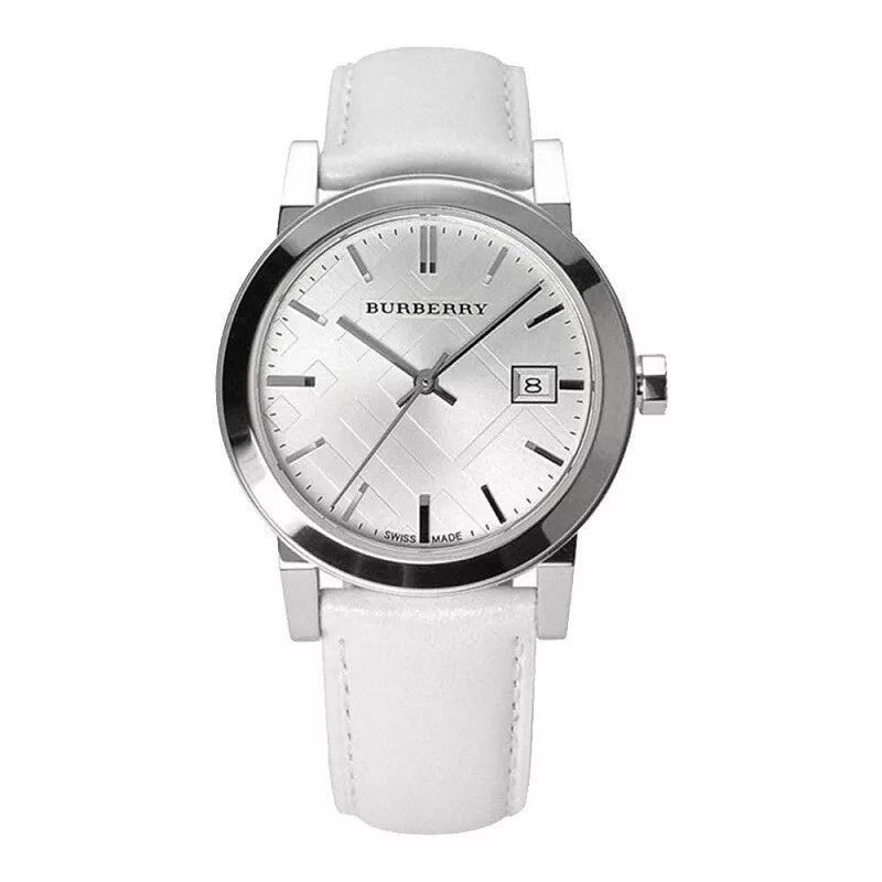 Burberry Ladies Watch The City 34mm Silver BU9128 Watches Crystals