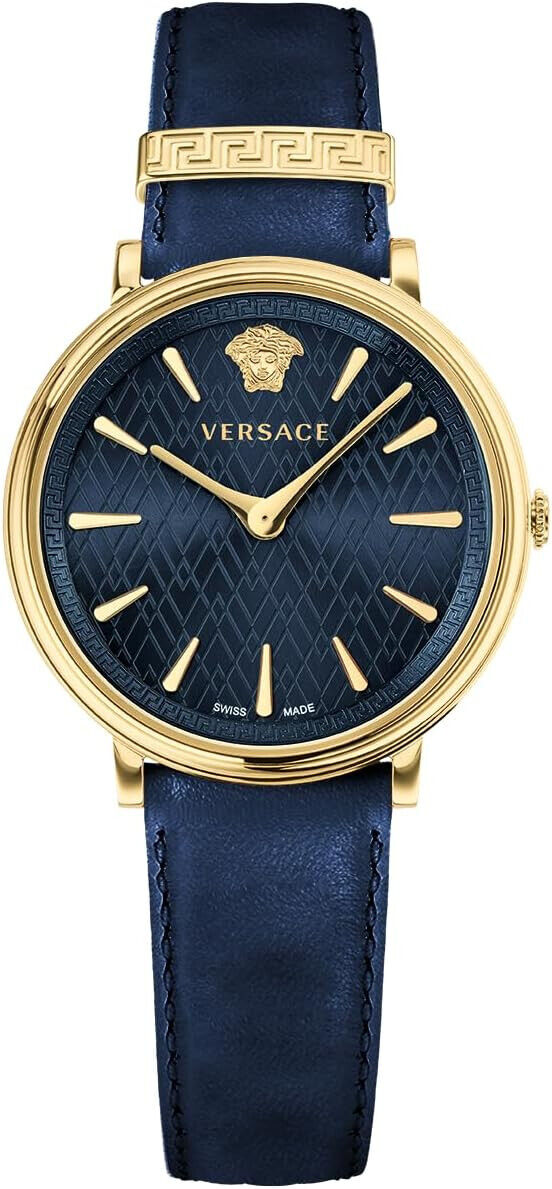 Versace Ladies Watch V-Circle 38mm Blue VE8100419