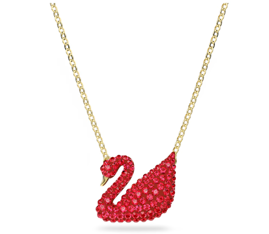Swarovski Red Iconic Swan Pendant 5465400