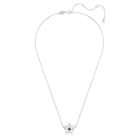 Thumbnail for Swarovski Stella Star Pendant Necklace Blue Rhodium Plated 5639186