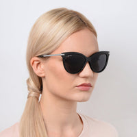 Thumbnail for Sunglasses - Jimmy Choo AXELLE/G/S DXF 56IR Women's Glt Black