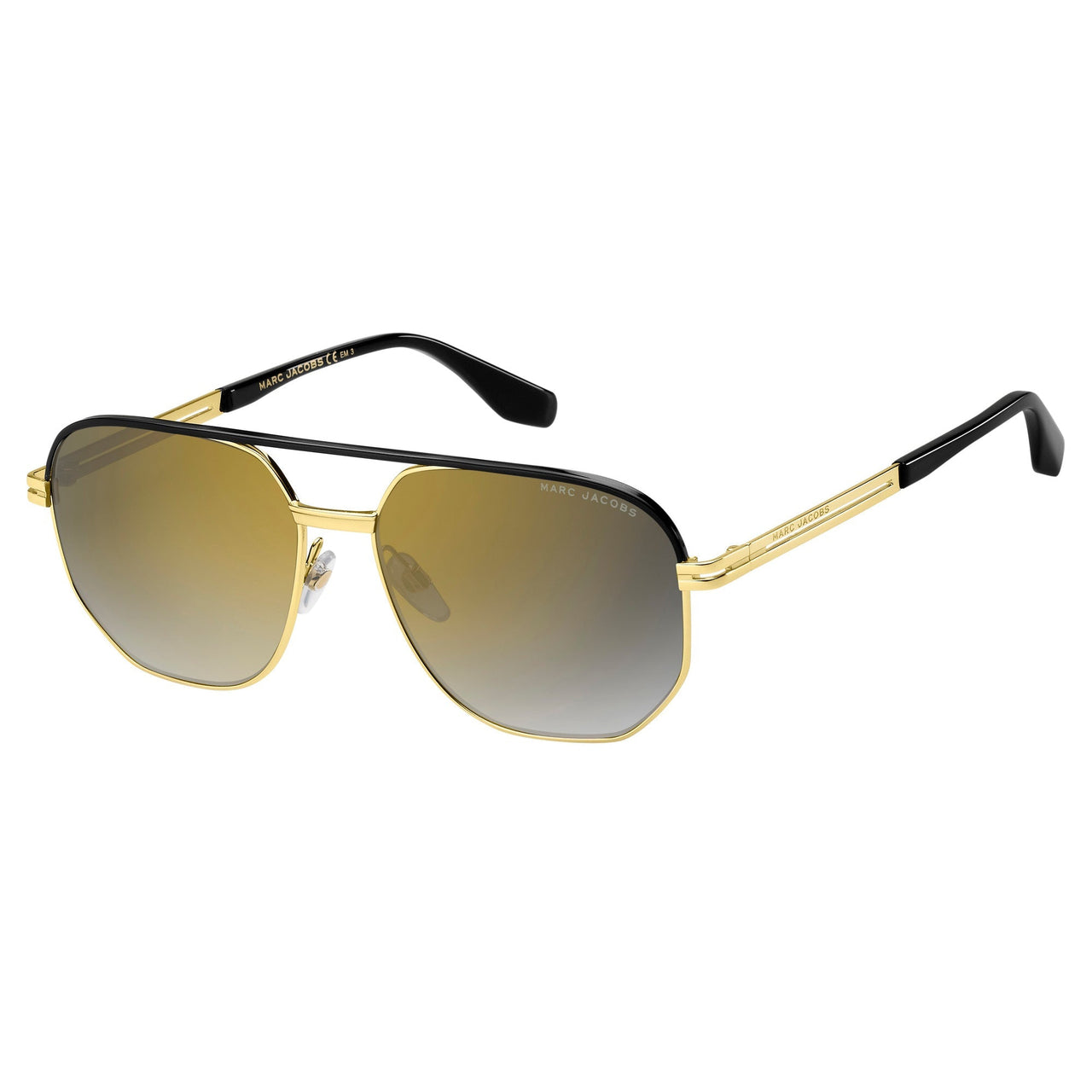 Sunglasses - Marc Jacobs MARC 469/S RHL 58FQ Men's Gold Black Sunglasses