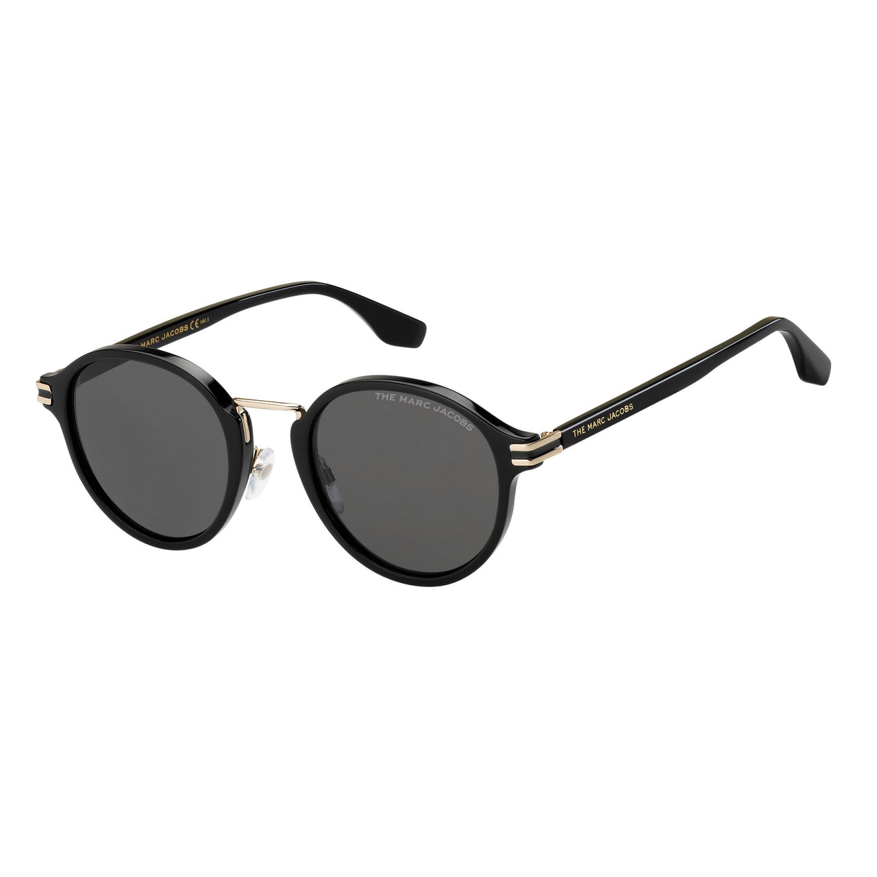 Sunglasses - Marc Jacobs MARC 533/S 2M2 49IR Men's Black Gold Sunglasses