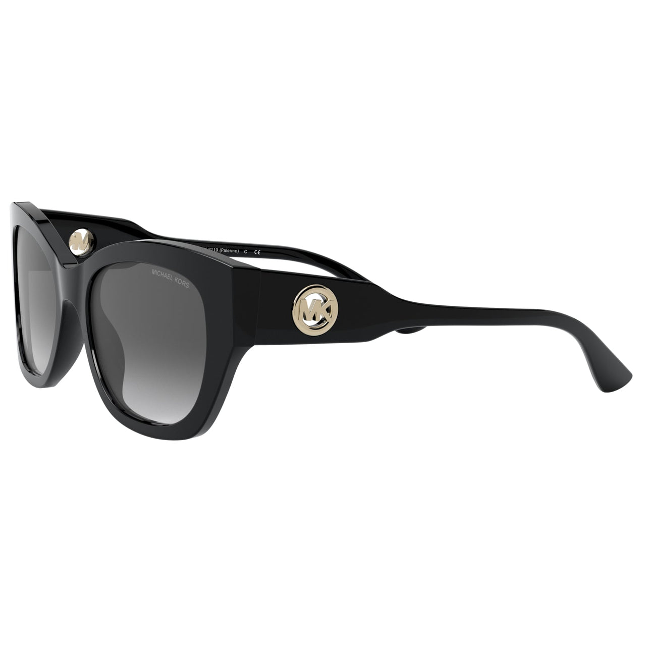 Sunglasses - Michael Kors 0MK2119 30058G 53 (MK20) Women's Black Palermo Sunglasses